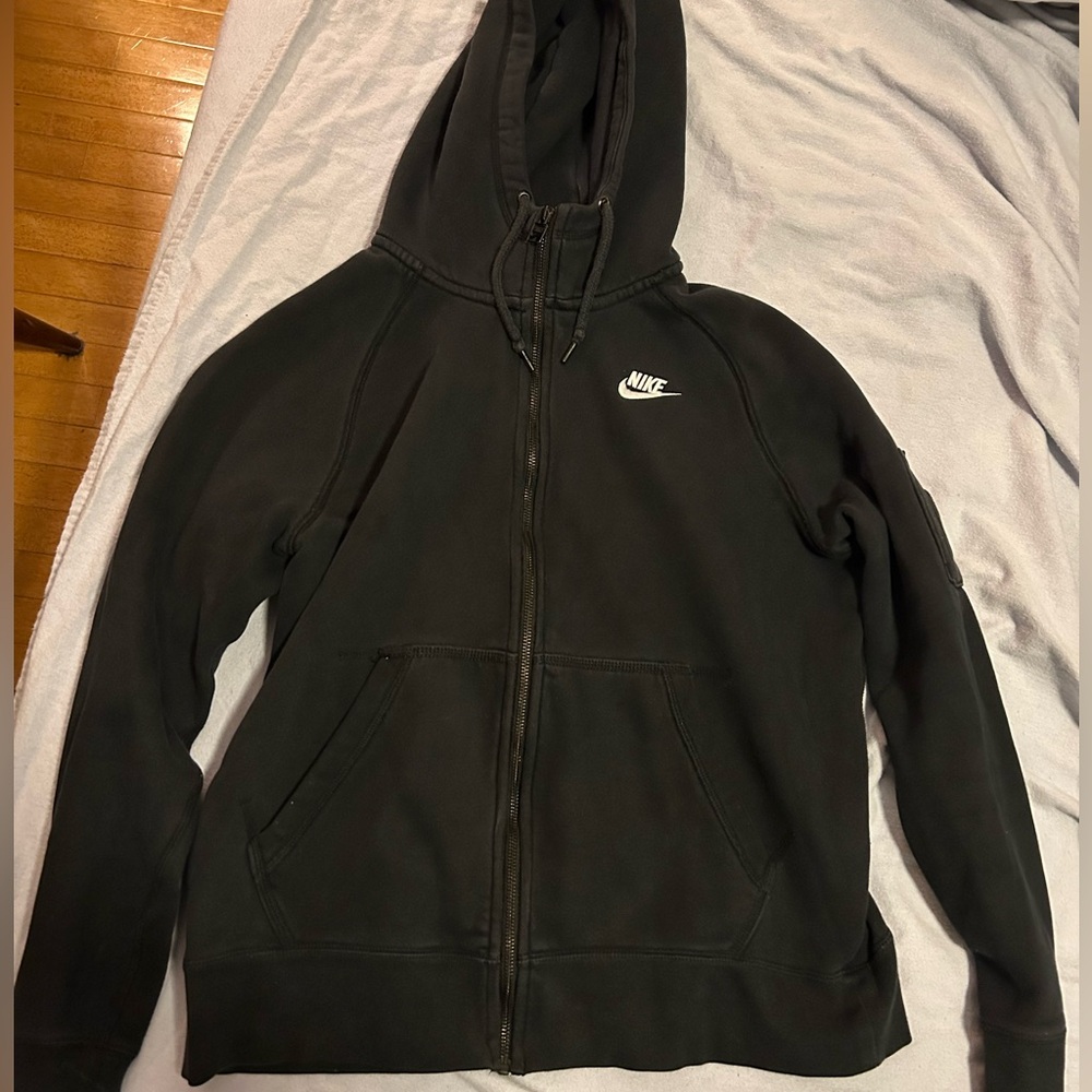 Black Nike zip up hoodie